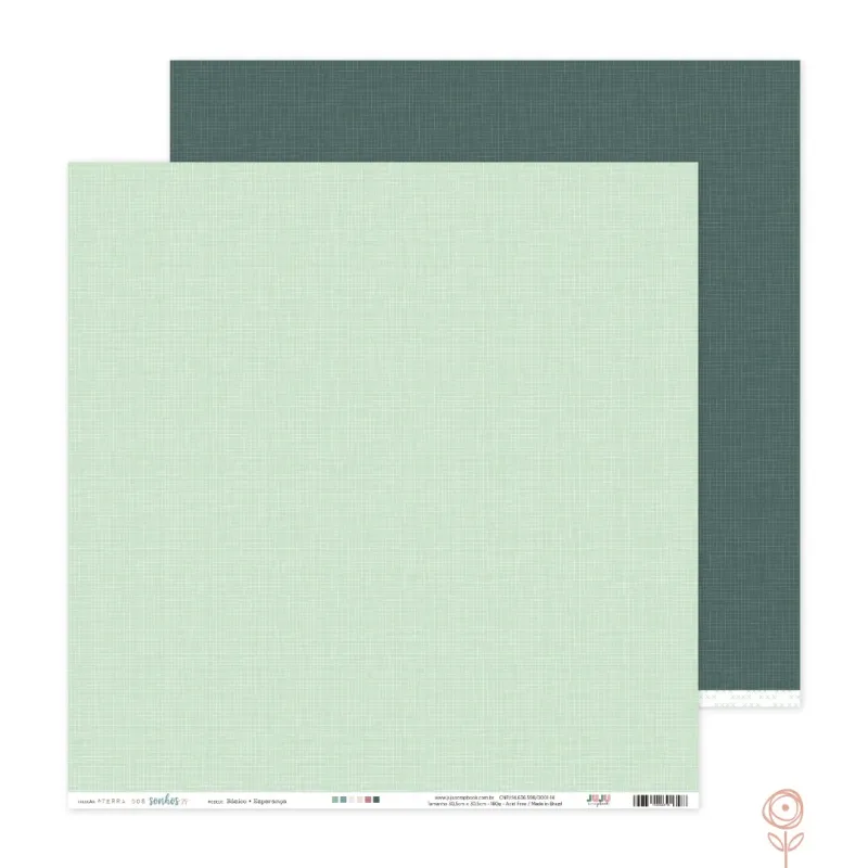 Papel Básico para Scrapbook Esperança - Coleção Terra dos Sonhos