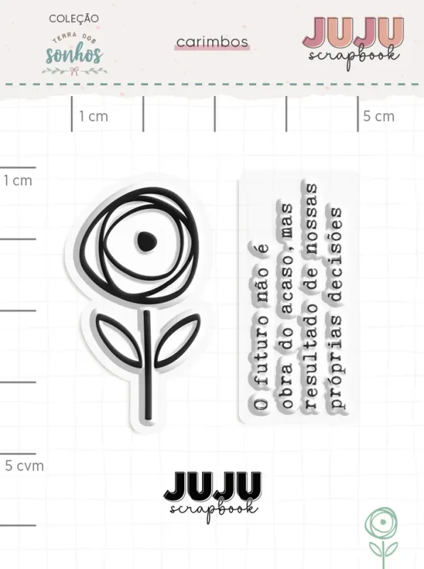 Carimbo Mini JuJu Scrapbook