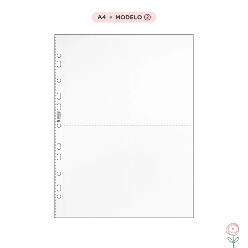 Kit de 10 Plásticos para Álbum A4 - Modelo 2 | JuJu Scrapbook