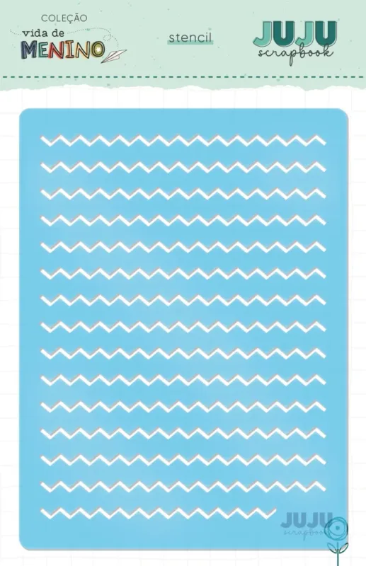 Stencil Chevron - Coleção Vida de Menino