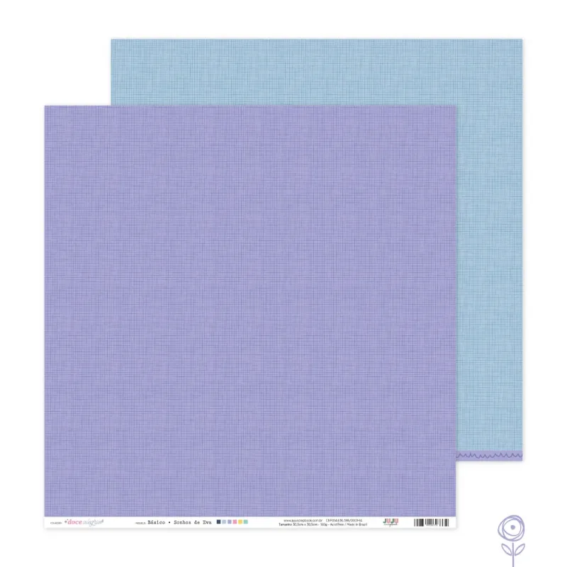 Papel Básico para Scrapbook Sonhos de Eva - Coleção Doce Alegria