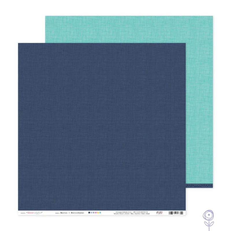 Papel Básico para Scrapbook Felicidades - Coleção Doce Alegria