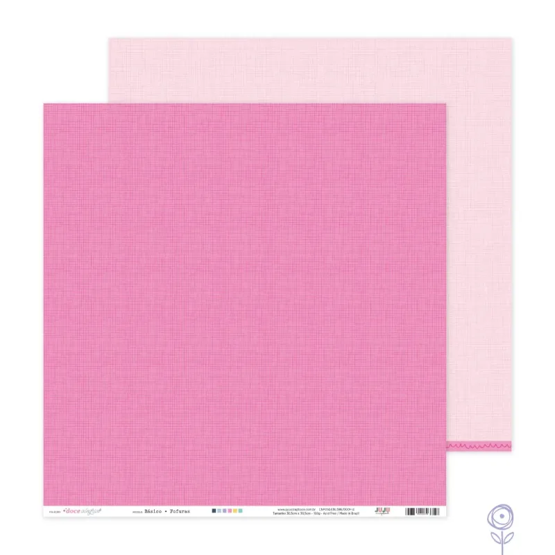 Papel Básico para Scrapbook Fofuras - Coleção Doce Alegria
