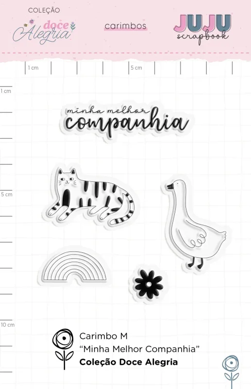Carimbo M Minha Melhor Companhia - Coleção Doce Alegria