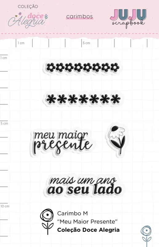 Carimbo M Meu Maior Presente - Coleção Doce Alegria