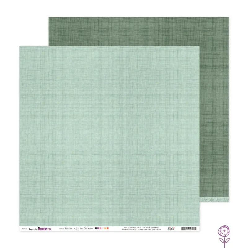 Papel Basico para Scrapbook 31 de Outubro - Coleção Hora dos Arrepios