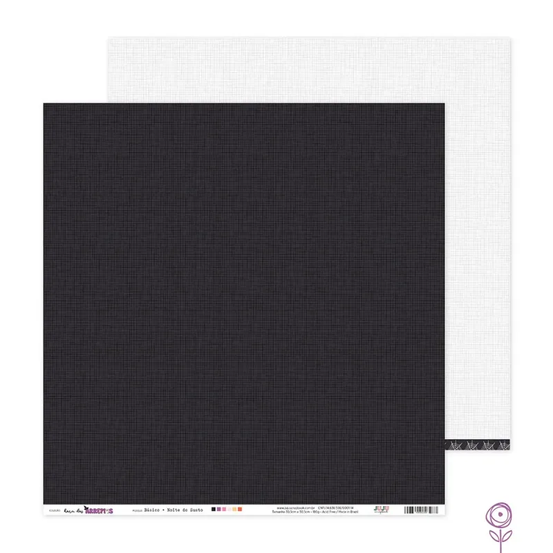 Papel Basico para Scrapbook Noite do Susto - Coleção Hora dos Arrepios