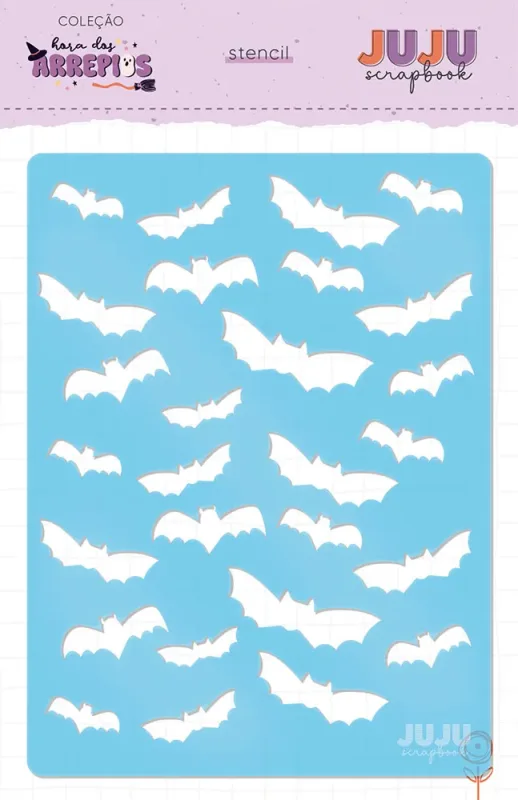 Stencil Morcegos - Coleção Hora dos Arrepios