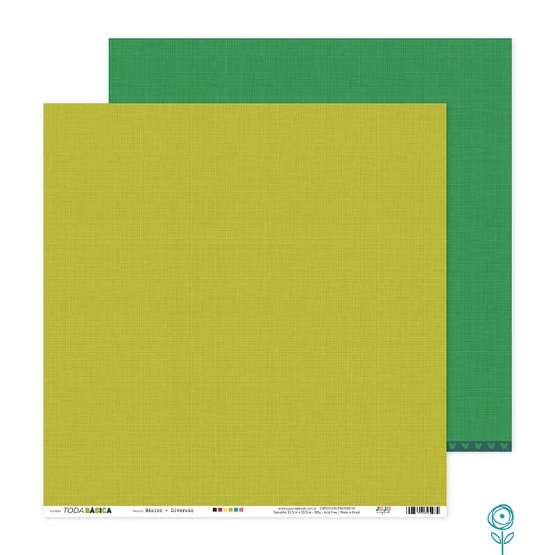 Papel Básico para Scrapbook Diversão - Coleção Um Mundo de Maravilhas