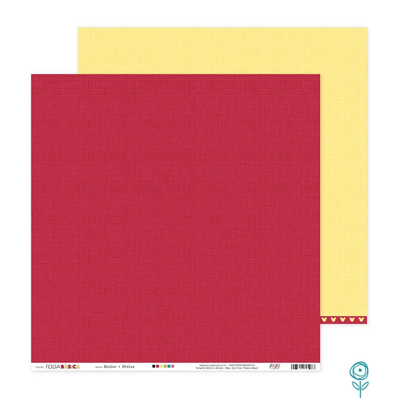 Papel Básico para Scrapbook Férias - Coleção Um Mundo de Maravilhas