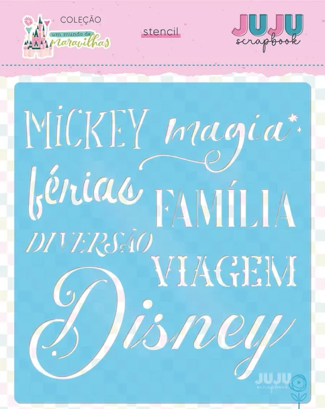 Stencil Diversão e Magia - Coleção Um Mundo de Maravilhas