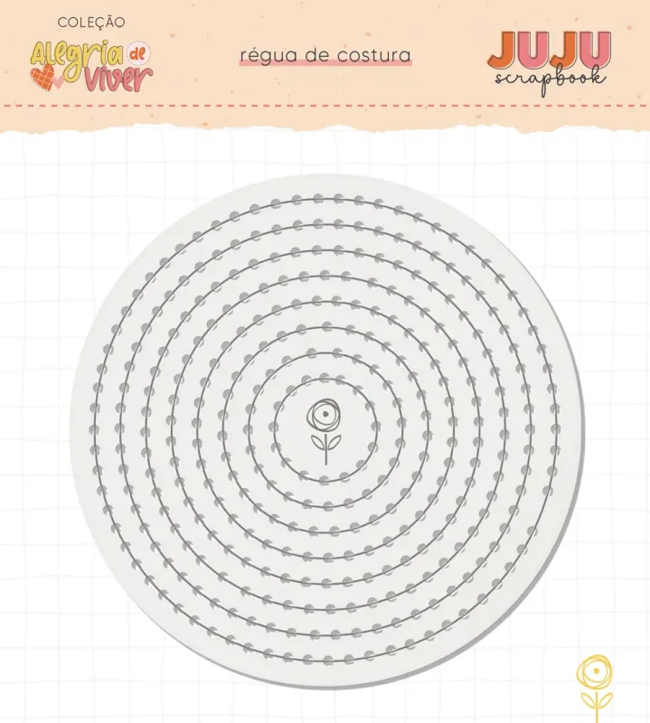 Régua de costura Circulando - Coleção Alegria de Viver