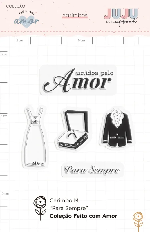 Carimbo M Para Sempre - Coleção Feito com Amor