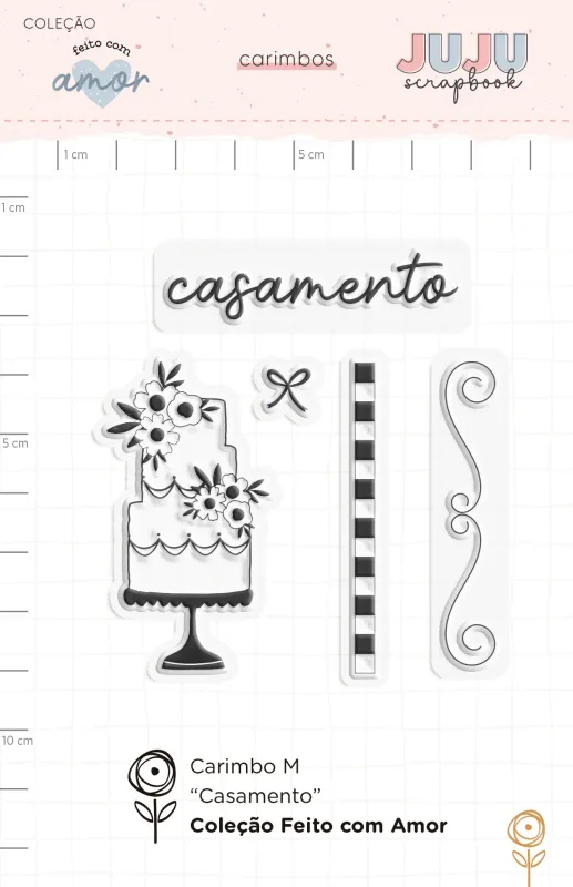 Carimbo M Casamento - Coleção Feito com Amor