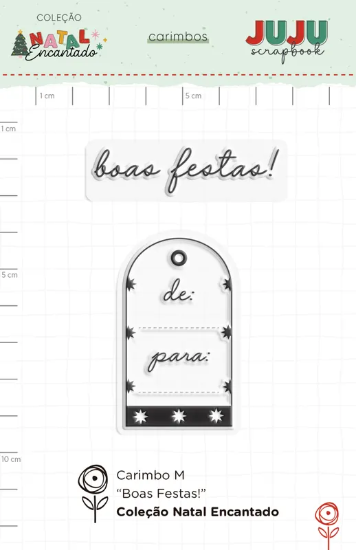 Carimbo M Boas Festas - Coleção Natal Encantado