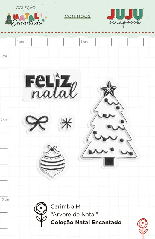 Carimbo M Árvore de Natal - Coleção Natal Encantado
