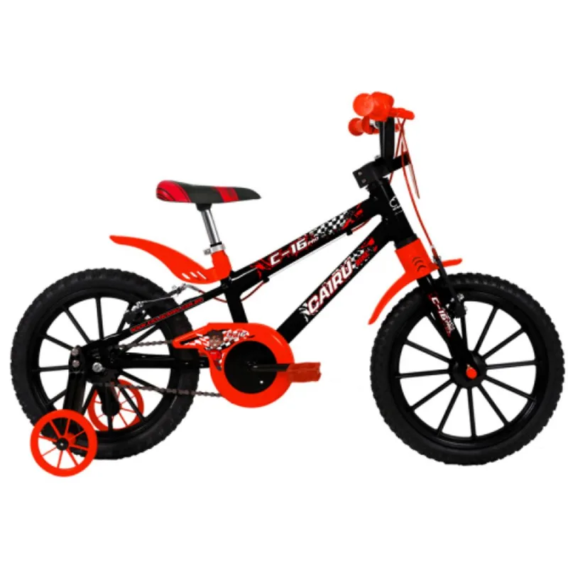 Bicicleta ARO16 Cairu C-16 PRO MTB ABS MASC - 311503 PRETO/VERMELHO - CAIRU