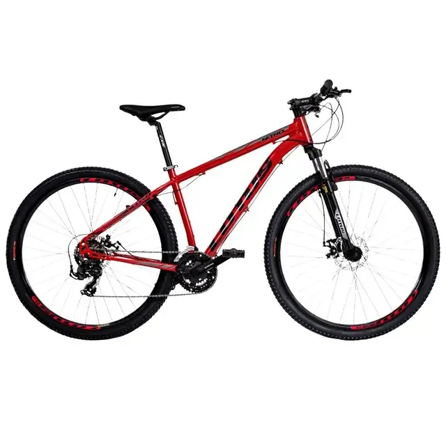Bicicleta Aro 29 Al Lotus Nitro Freio Mecânico 21V Vermelho/Preto - Cairu