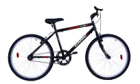 Bicicleta Cairu Aro 26 Flash Bike Masc 21m Preto/Vermelha