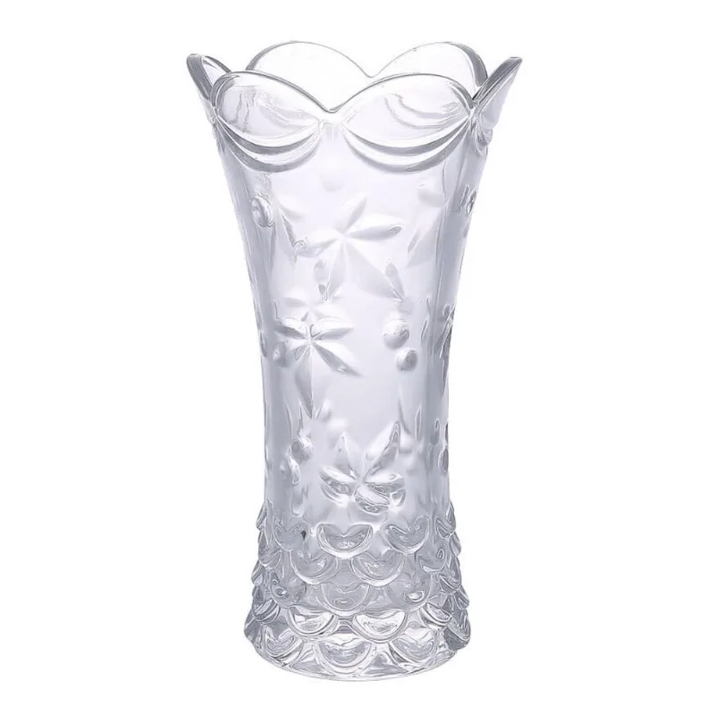 Vaso de Vidro Grosso Cristal Luxo Scale 29 cm 1056 LylHome