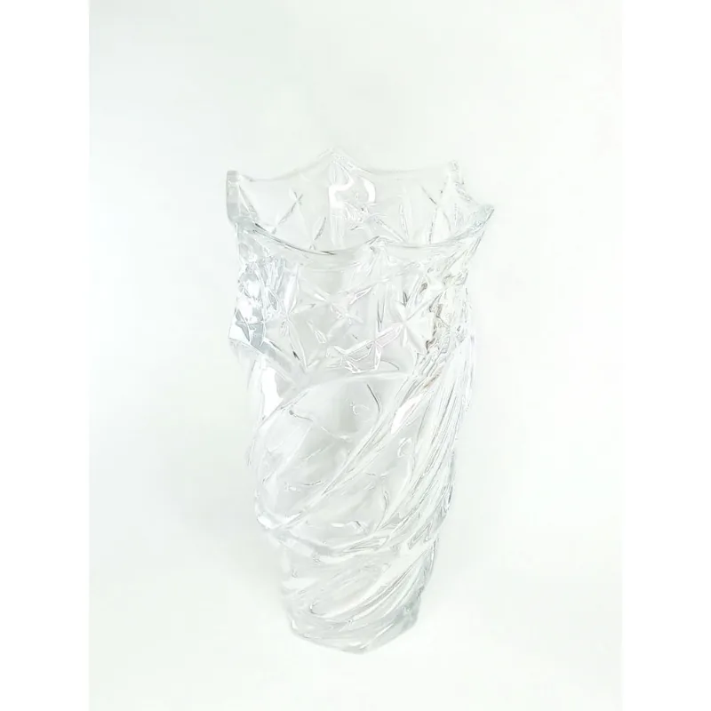 Vaso de Vidro Cristal Grosso Crown Lylhome 1065P - 25cm