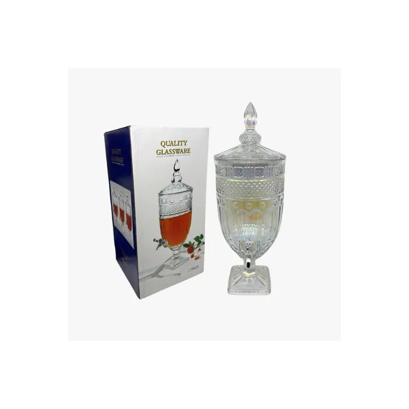 Suqueira Dispenser De Vidro Coraline Fruta Cor 5l