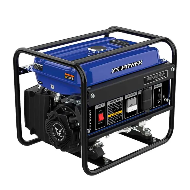 Gerador De Energia A Gasolina 1,1kva Partida Manual Pb1200a Mono 220v