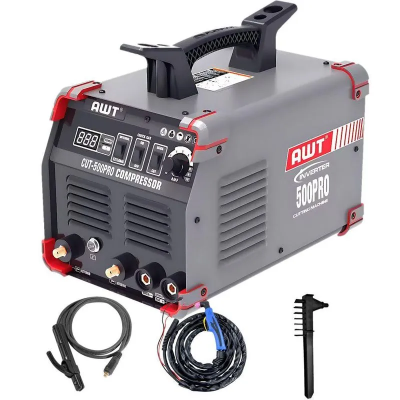Máquina De Solda Inversora Corte Plasma Cut-500 Pro Awt Monofásica Ip21s Com Tocha De Plasma 220v