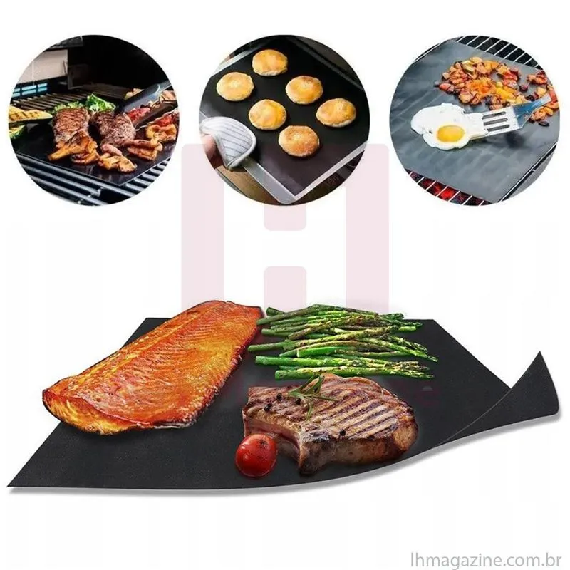 Manta Antiaderente Em Teflon Para Churrasco Grelha