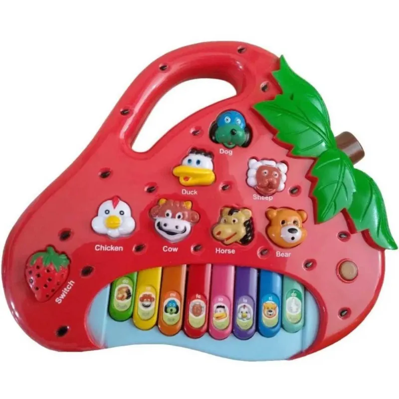Piano Infantil Musical Educativo Som De Animais Fazenda