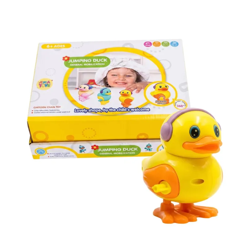 Patinho Pula Pula Ama Toys a Corda 9cm com 12 Unidades