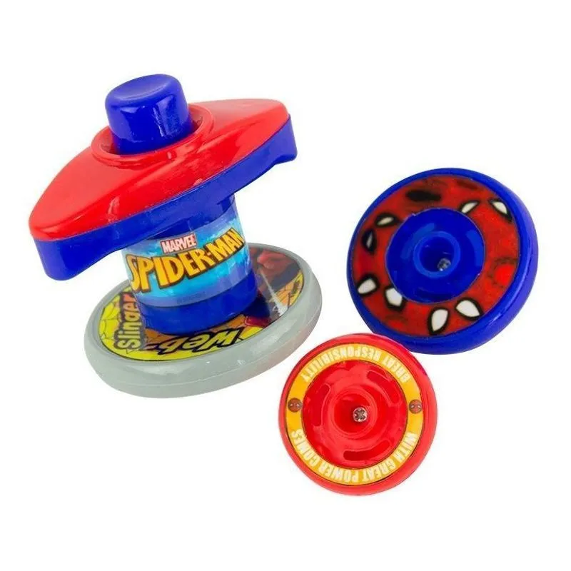 Pião Aperta Para Lançar Spiderman Homem Aranha Brinquedo