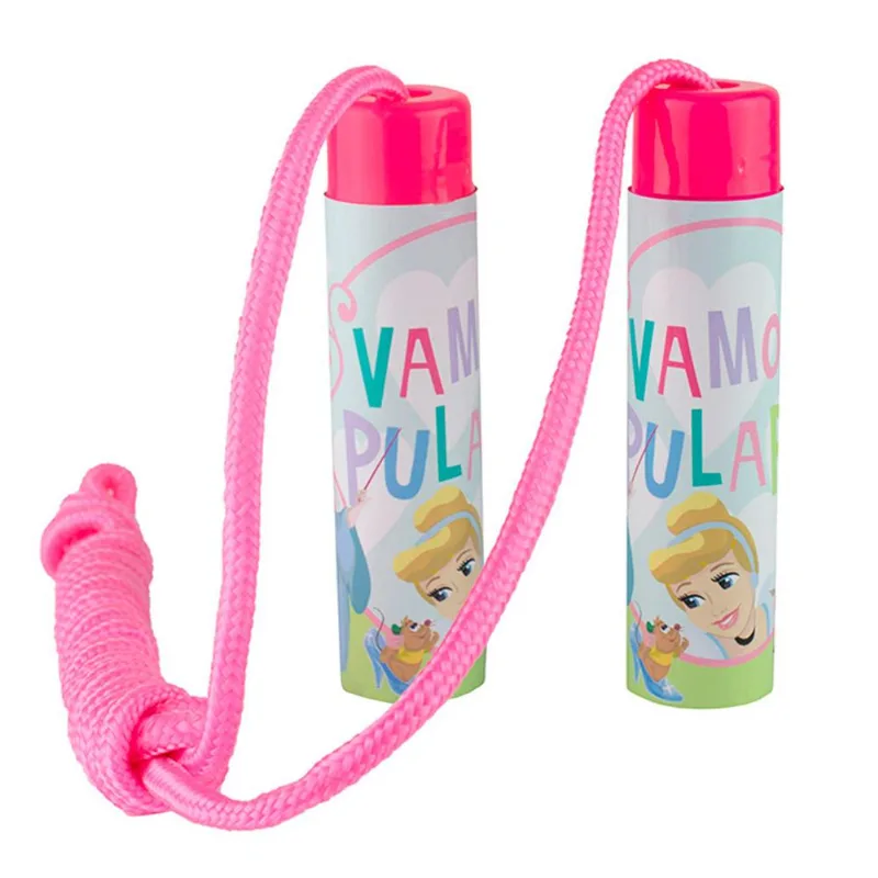 Pula Corda Princesas da Disney Etilux Rosa