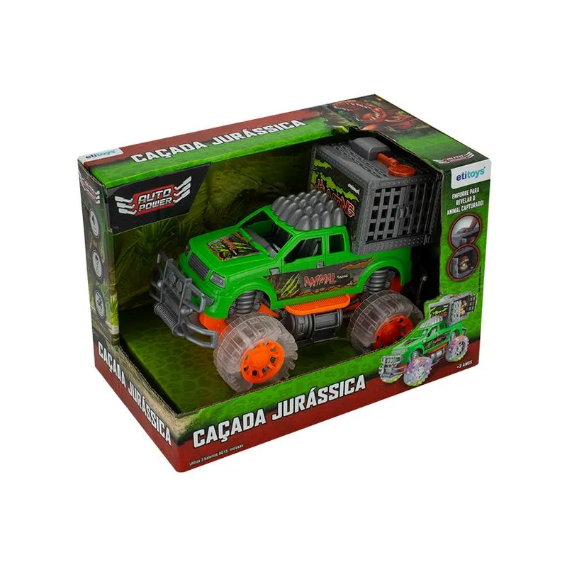 Carrinho De Fricção Caçada Jurássica Etitoys