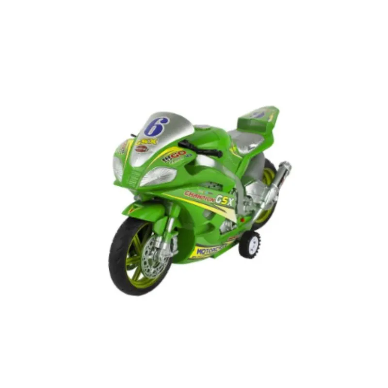 Moto Friccao Com Luz e Som - Verde