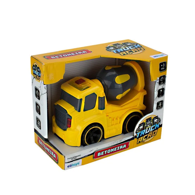 Caminhão Betoneira com Luz e Som - Etitoys