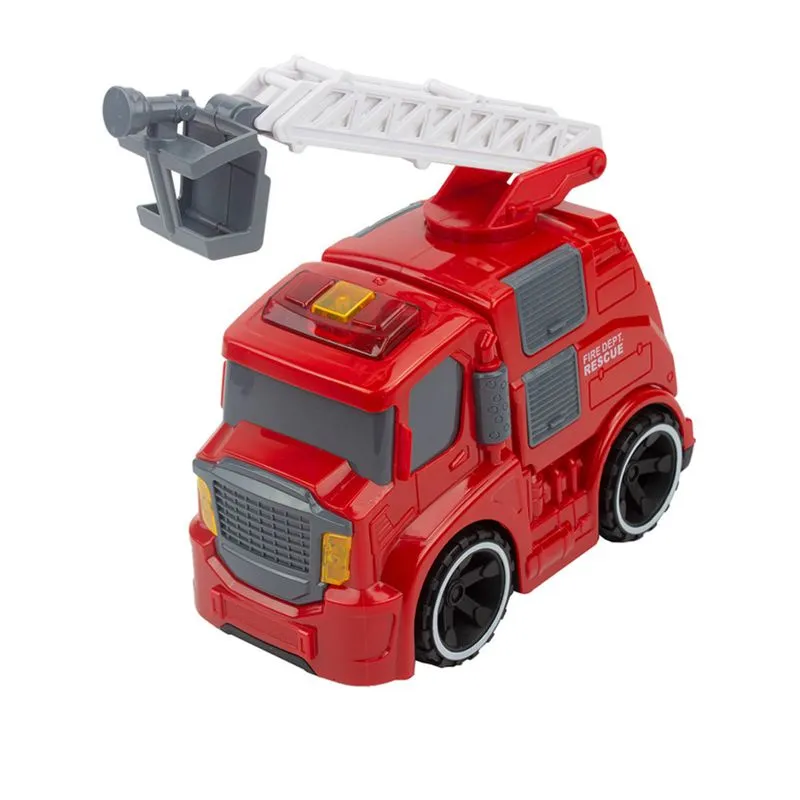 Carrinho de Bombeiro Fricção com Luz e Som - Etitoys