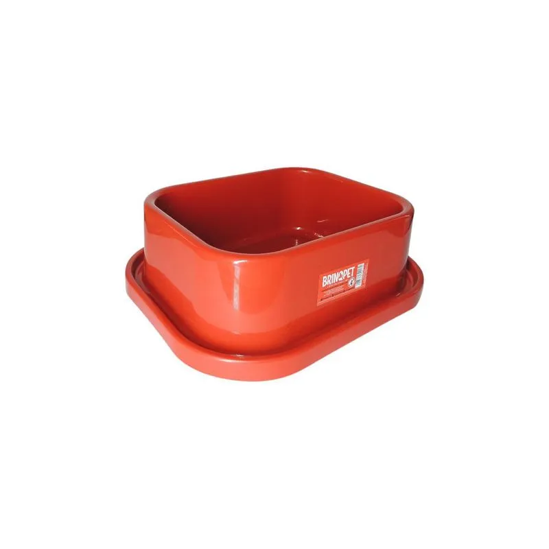 Tijela Comedouro Antiformiga Cachorro E Gato Gg - Vermelho