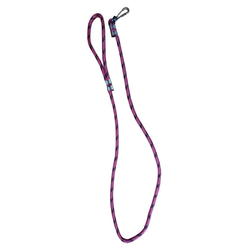 Guia De Corda Roliça Fina 1,30M-10Mm Coleira Cão - Rosa