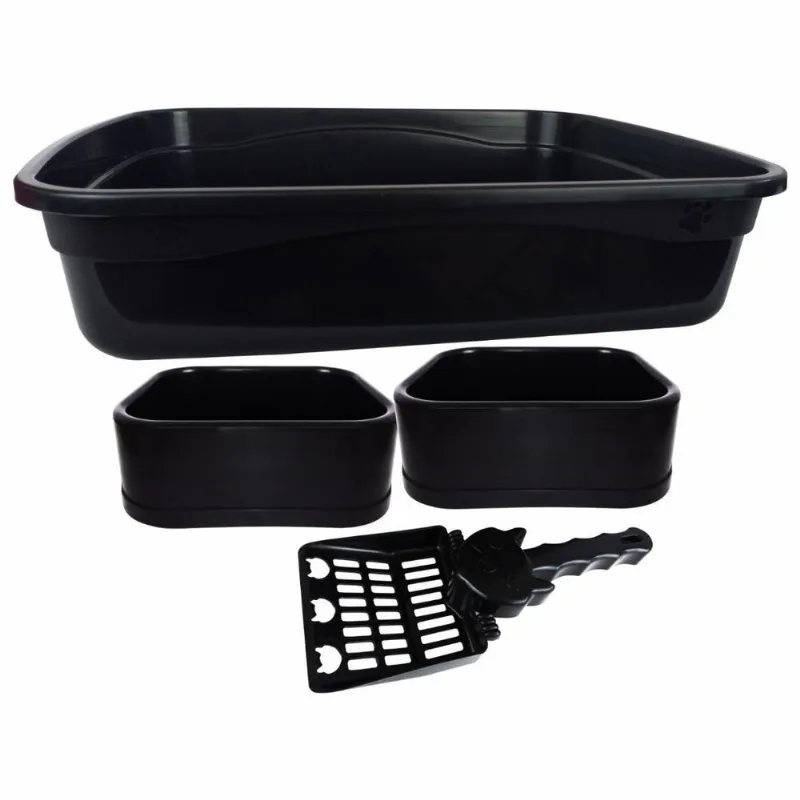 Kit 4 Peças Para Gatos Caixa De Areia Higiênica - Brinqpet