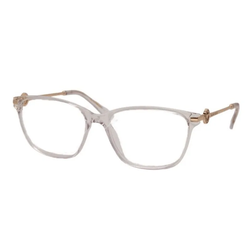 Armação para Óculos de Grau Feminina Milano Vizzano OURO - 164 AV123 Transparente e Dourado