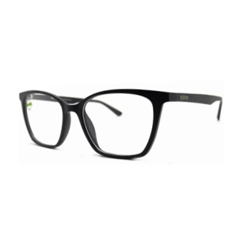 Armação de Óculos de Grau Sestini SE1018 Feminino Quadrado Acetato Preto