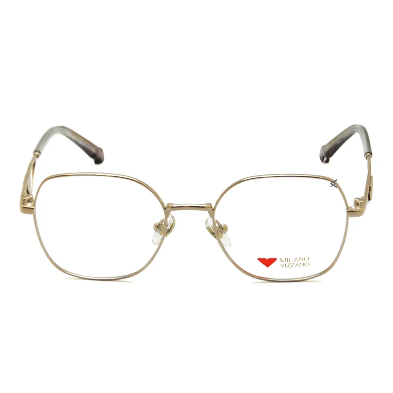 Armação para Óculos de Grau Feminina Milano Vizzano MLV OURO 285 AV234 Dourado