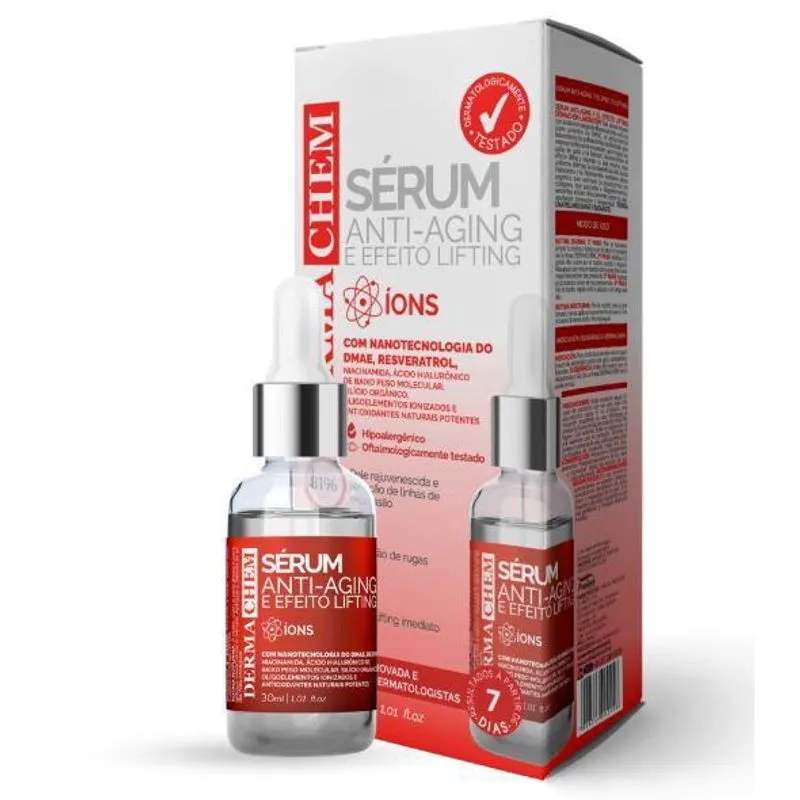 Sérum Facial Anti Aging Efeito Lifting Dermachem 30 Ml