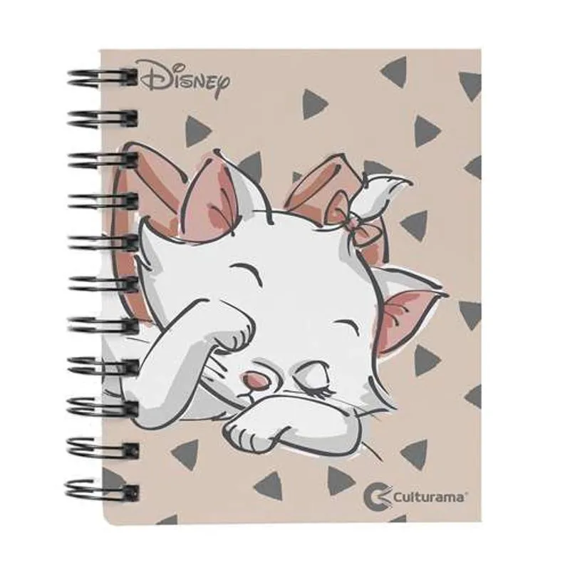 Mini Caderno Marie Capa Dura 80 Páginas - Disney Culturama