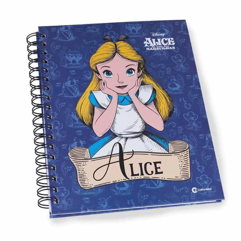 Caderno 1 Matéria 80 Folhas Culturama Wire Light Alice