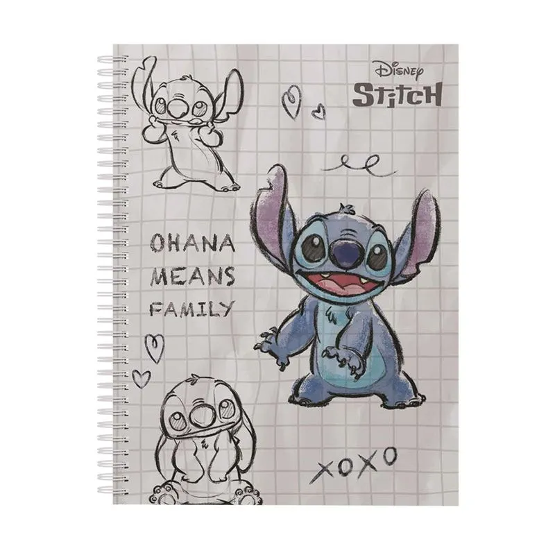 Caderno Colegial Stitch 80 Folhas 1 Materia - Culturama