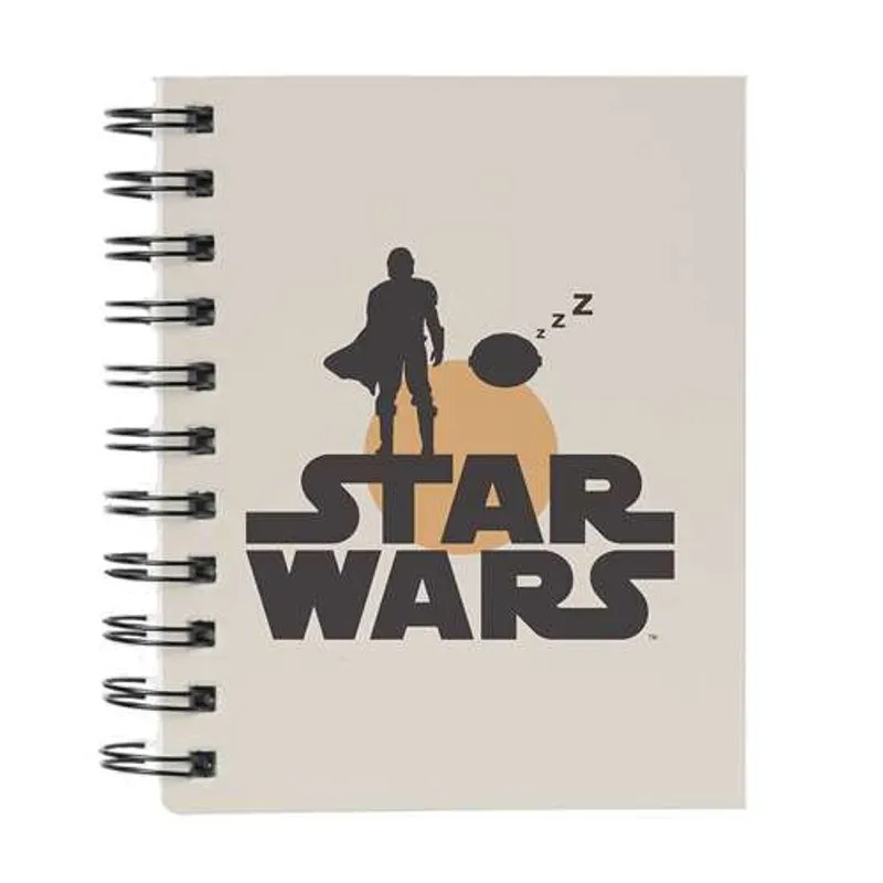 Mini Caderno Star Wars Mandalorian Capa Dura 80 Páginas
