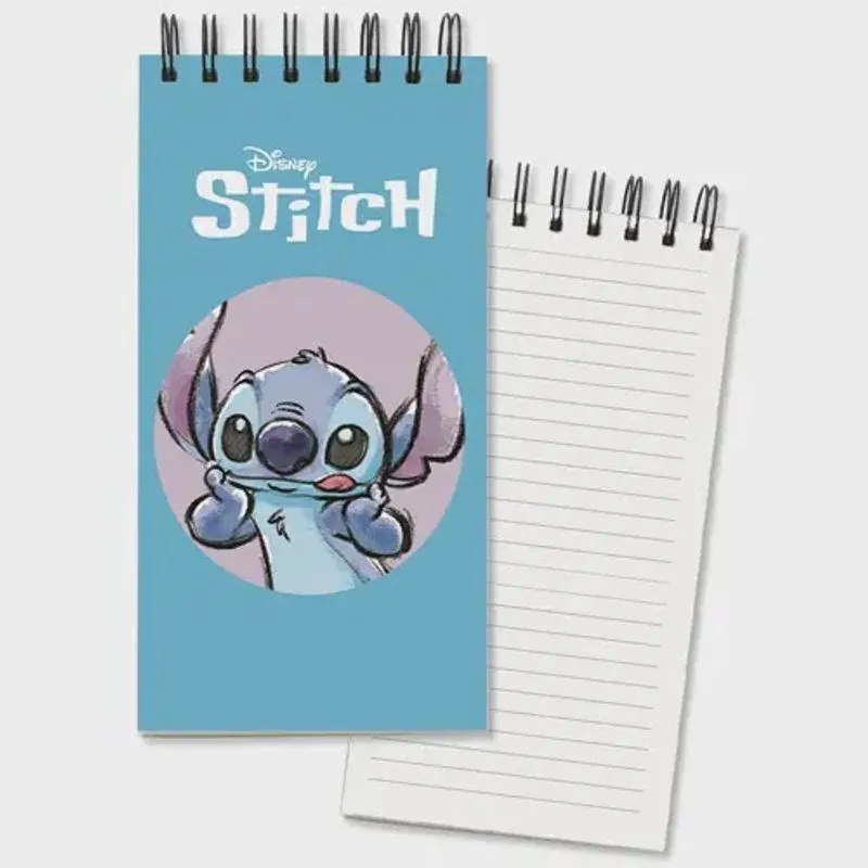 Bloco Jornalista Stitch Disney Capa Dura 96 Folhas