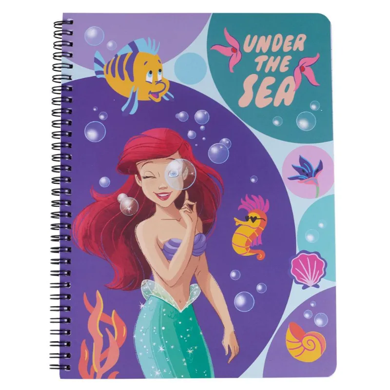 Caderno Pequena Sereia Ariel 80 Folhas Culturama